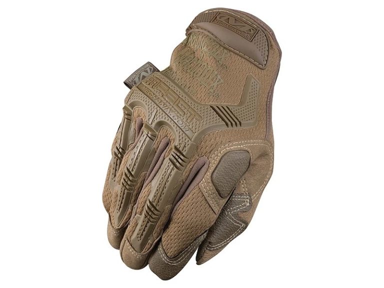 Guantes Mechanix M-Pact Tan con protección avanzada y ajuste táctico