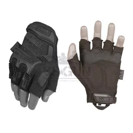 Guantes Mechanix M-Pact Fingerless Negro de alta precisión y protección táctica