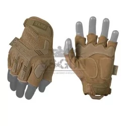 Guantes Mechanix M-Pact Fingerless Tan de alta resistencia y precisión táctica