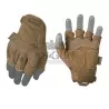 Guantes Mechanix M-Pact Fingerless Tan de alta resistencia y precisión táctica