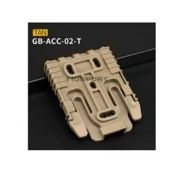 Adaptador Quick Release Buckle para Safariland Wosport Tan para actividades tácticas