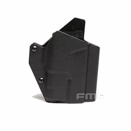 Funda Rígida para Pistolas Glock 23 y 19 con Linterna Negra para airsoft