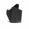 Funda Rígida para Pistolas Glock 23 y 19 con Linterna Negra para airsoft