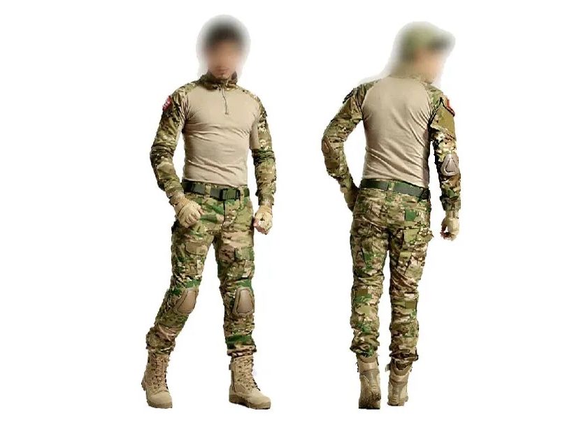 UNIFORME MULTICAM CON RODILLERAS Y CODERAS