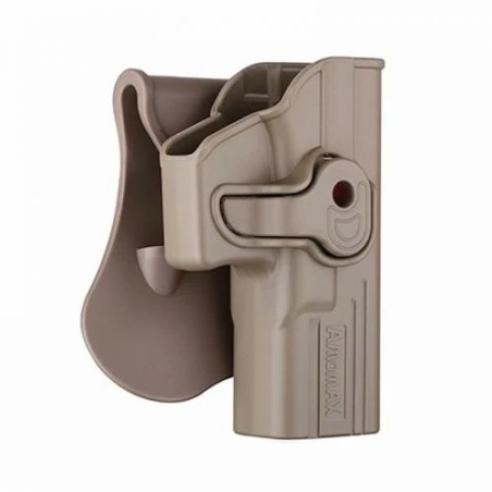 Funda Glock 13,17,18,19,23 Amomax GEN2 Tan, ideal para airsoft