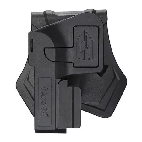 Pistolera rígida Amomax universal negra para pistolas con rail