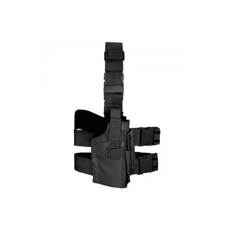 Pistolera pernera Tornado Negra para pistolas airsoft