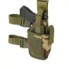 Pistolera pernera Tornado camuflaje Woodland para airsoft