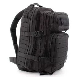 Mochila táctica negra 36L Laser Inmortal Warrior con sistema MOLLE