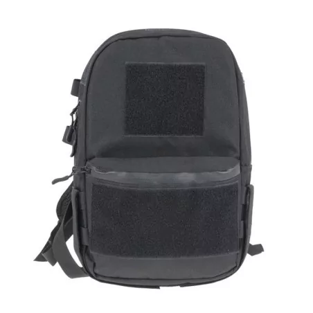 Mochila SPEEDSOFT DELTA TACTICS negra con diseño táctico y gran capacidad