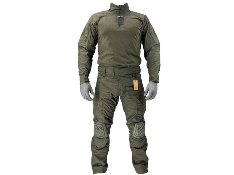 UNIFORME CON RODILLERAS MARCA CONQUER ECR RANGER GREEN