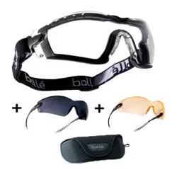 Gafas Bollé Cobra Kit Negra con lentes intercambiables y protección balística