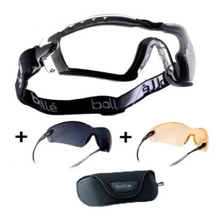 Gafas Bollé Cobra Kit Negra con lentes intercambiables y protección balística