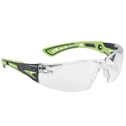Gafas Bollé Rush Patilla Verde con protección panorámica y diseño táctico