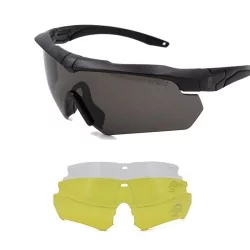 Gafas Corso Revenge MK2 negras con funda y 3 lentes intercambiables