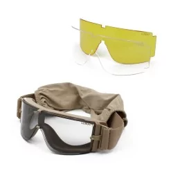 Gafas Corso Revenge X800 Coyote con funda y 3 lentes intercambiables