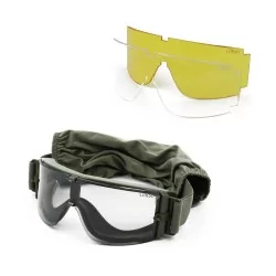 Gafa Corso Revenge X800 Verde OD con funda y 3 lentes intercambiables