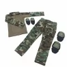 UNIFORME WOODLAND CON RODILLERAS Y CODERAS