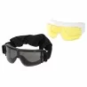 Gafas X800 negras Delta Tactics con 3 lentes intercambiables