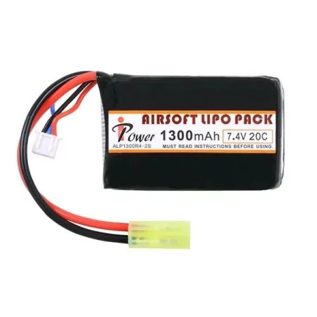 BATERÍA LIPO MINI CON CAPACIDAD DE 7.4 V 1300 MAH 20C-40C