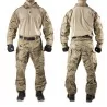 UNIFORME DELTA TACTIS ÁRIDO ESPAÑOL VISTA FRONTAL Y TRASERA DEL UNIFORME