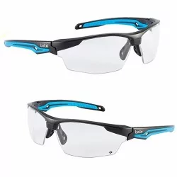 Gafa Bollé Tryon transparente Platinum con lente antivaho y diseño ergonómico.
