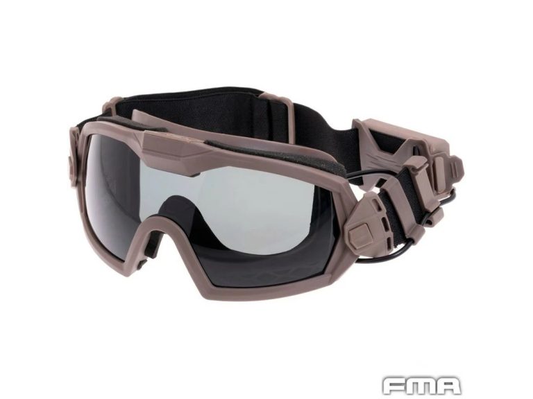 Gafas FMA con ventilador Tan antivaho para Airsoft