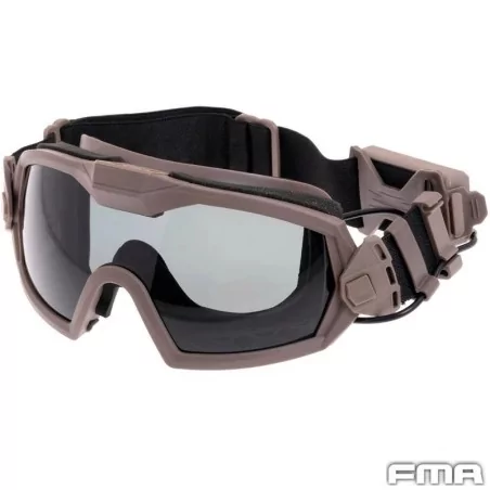 Gafas FMA con ventilador Tan antivaho para Airsoft
