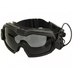 Gafas FMA con ventilador negras antivaho para Airsoft