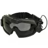 Gafas FMA con ventilador negras antivaho para Airsoft
