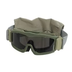 Gafas Razor color OD con 3 cristales intercambiables para Airsoft