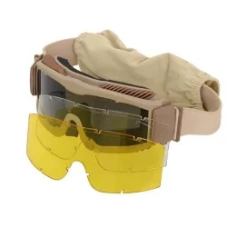 Gafas Razor Tan con 3 cristales intercambiables para uso táctico