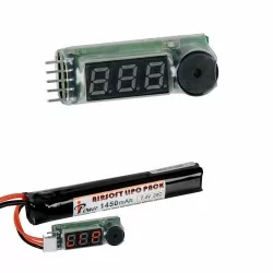MEDIDOR DE CARGA PARA BATERÍA LIPOS PARA REPLICAS DE 2-4 S