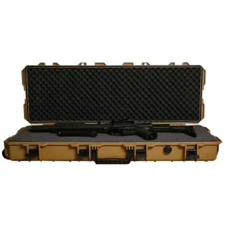 MALETÍN RÍGIDO ASG ESPUMA PRE-CORTADA 100X35X14CM TAN ✅ · VSGun