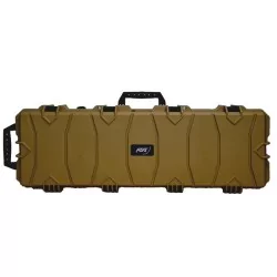 Maletín rígido ASG con espuma pre-cortada 100x35x14cm tan