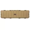 Maletín rígido Specna Arms tan 136x40x14 cm con espuma precortada para protección.