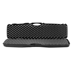 Maletín rígido acolchado negro 1050x295x110 mm para protección óptima.
