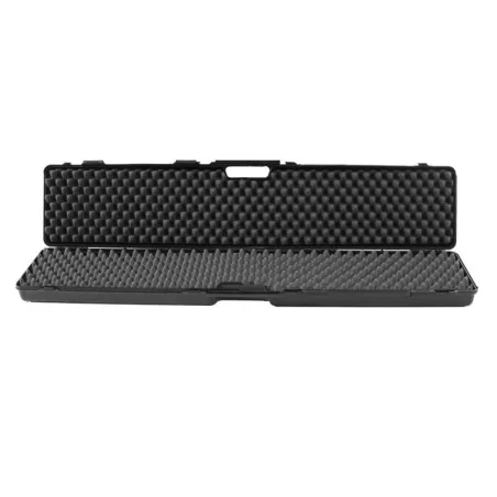 Maletín rígido acolchado negro 1240x275x110 mm para protección óptima.