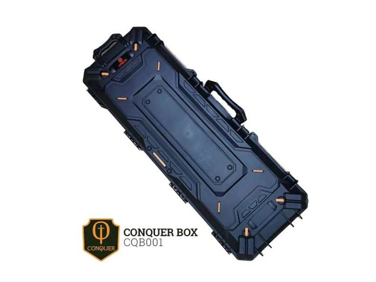 Maletín rígido Conquer 110x41x15 cm waterproof para protección óptima.