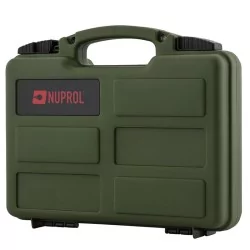 Maletín corto Nuprol verde con espuma precortada para réplica