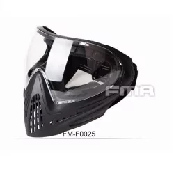 Máscara FMA F1 Full Face transparente con visor de policarbonato resistente.