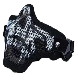Máscara protección airsoft Skull con diseño de calavera y cobertura facial completa.