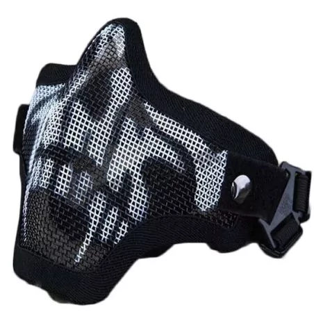 Máscara protección airsoft Skull con diseño de calavera y cobertura facial completa.