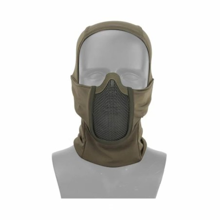 Máscara protección Full Face OD verde oliva con cobertura y ventilación eficiente.