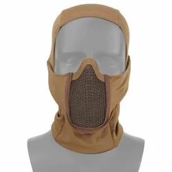 Máscara protección Full Face Tan con diseño táctico y ventilación eficaz.