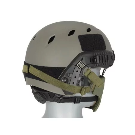 MÁSCARA REJILLA+TELA CASCO VERDE OD ✅ · VSGun