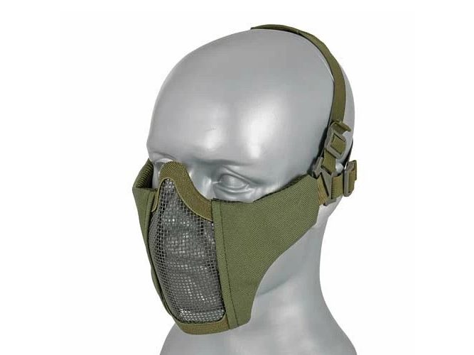 Máscara Rejilla+Tela para cabeza Verde OD