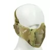 Máscara V rejilla + tela con orejeras Multicam para máxima protección y ventilación.