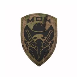 Parche Billy Multicam con diseño camuflado, velcro y bordado resistente.