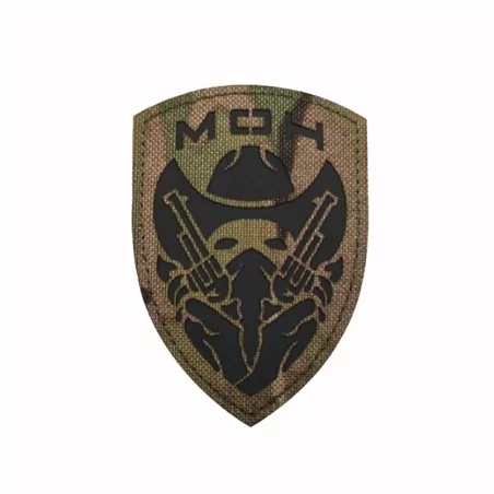 Parche Billy Multicam con diseño camuflado, velcro y bordado resistente.